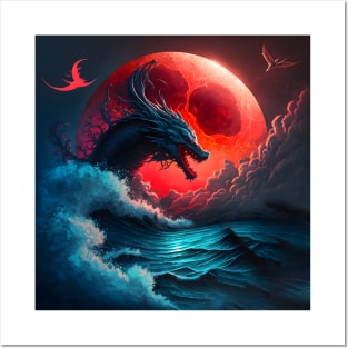 The Dragon & The Red Moon Posters and Art